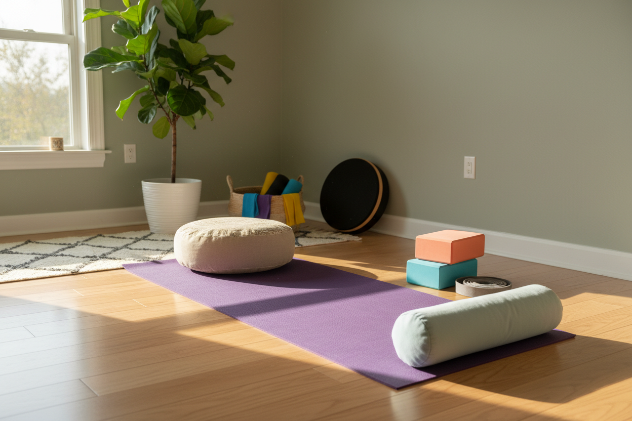 A Beginner's Guide To Yoga Equipment At Home