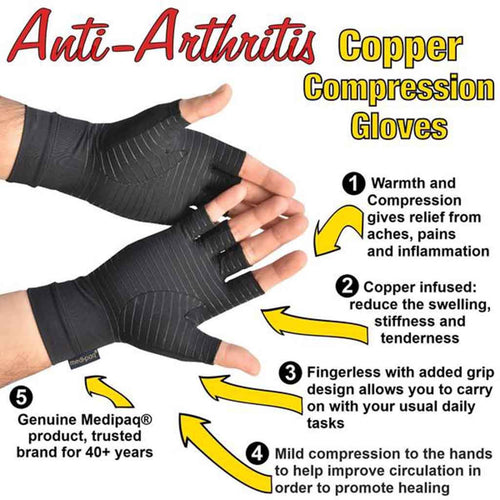 Arthritis Compression Pressure Gloves | Hand Pain Relief Support