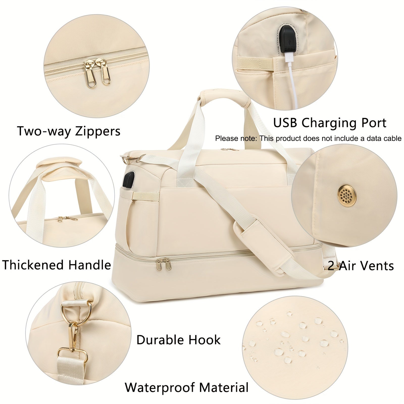 Women’s Travel Gym Duffel Bag | Yoga, Sports & Weekender Tote