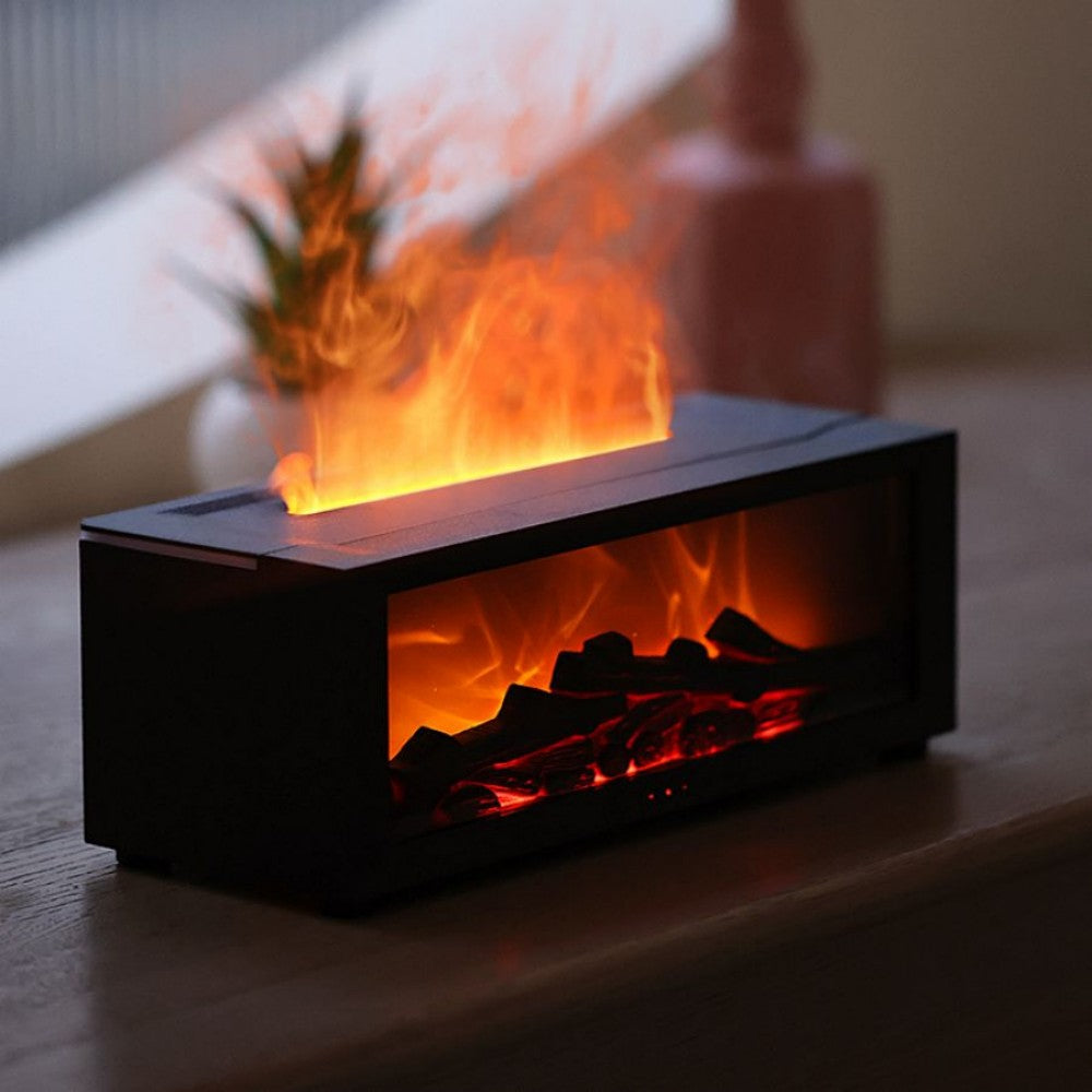 Fireplace Flame Aromatherapy Diffuser for Cozy Relaxation