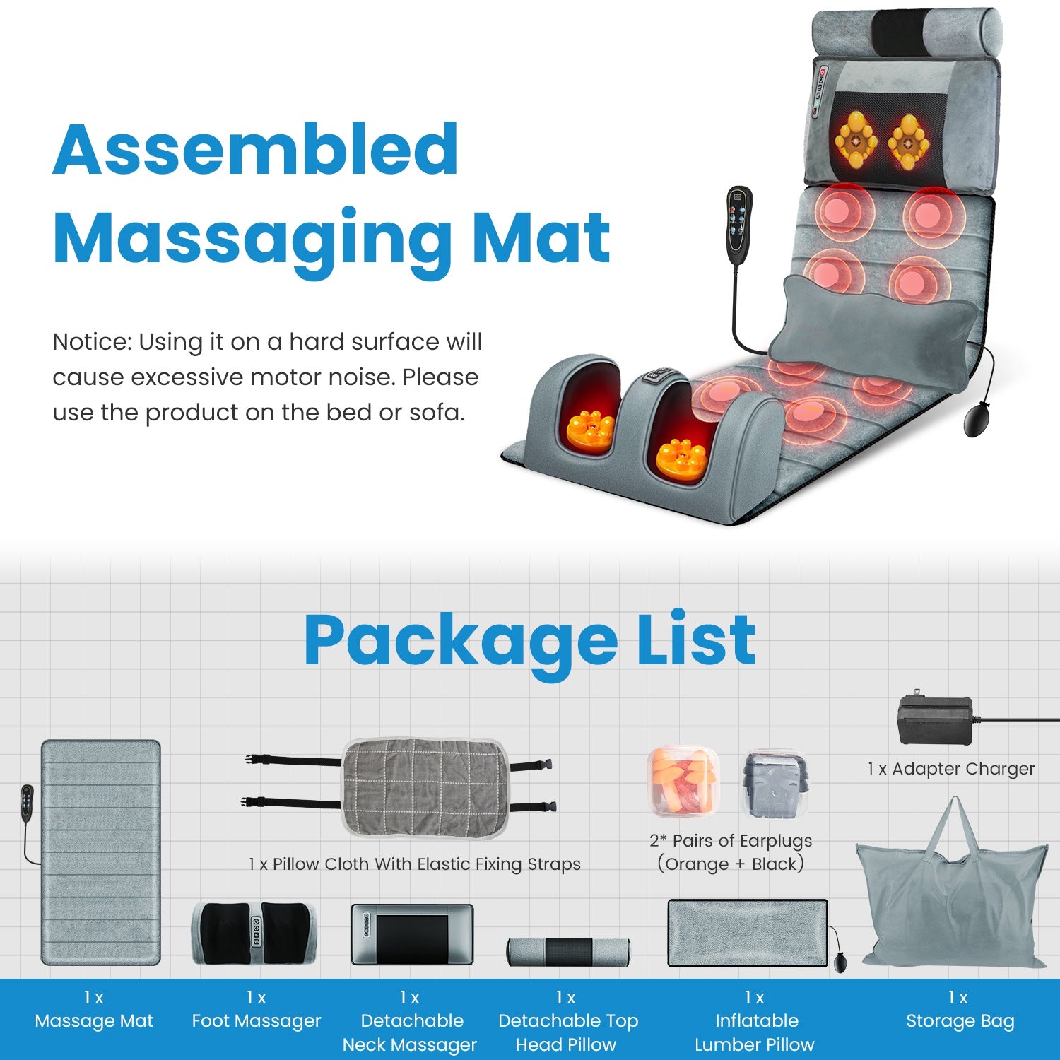 Full Body Electric Massage Mat for Total Relaxation