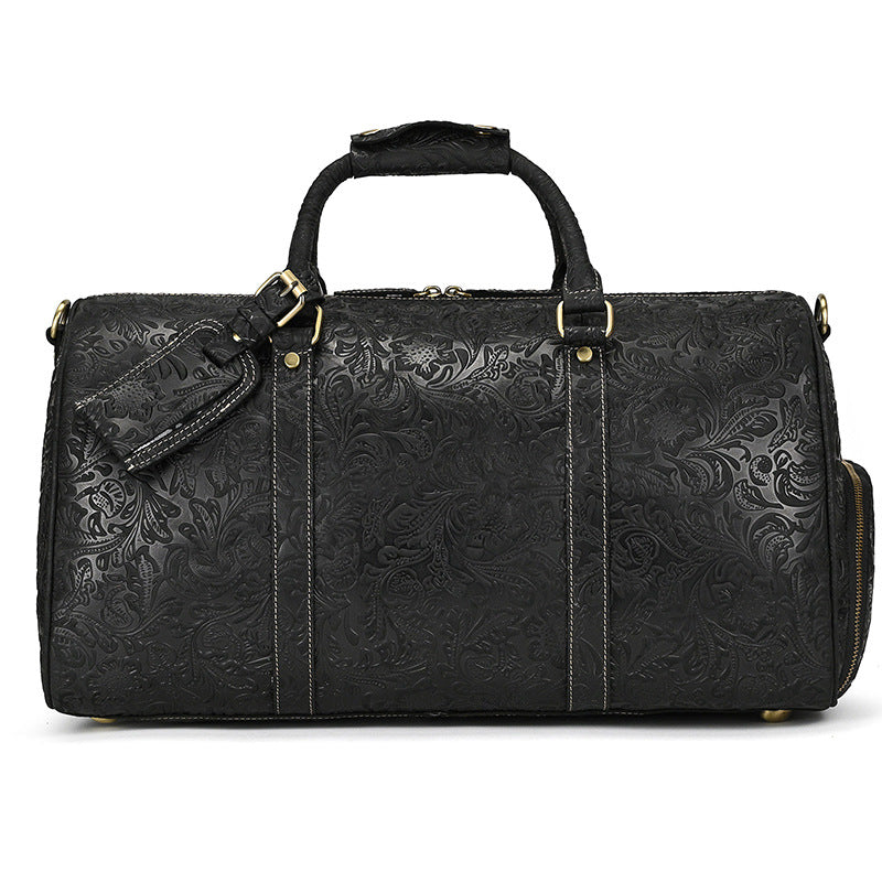 Vintage Leather Gym Duffel Bag | Travel & Leisure Bag